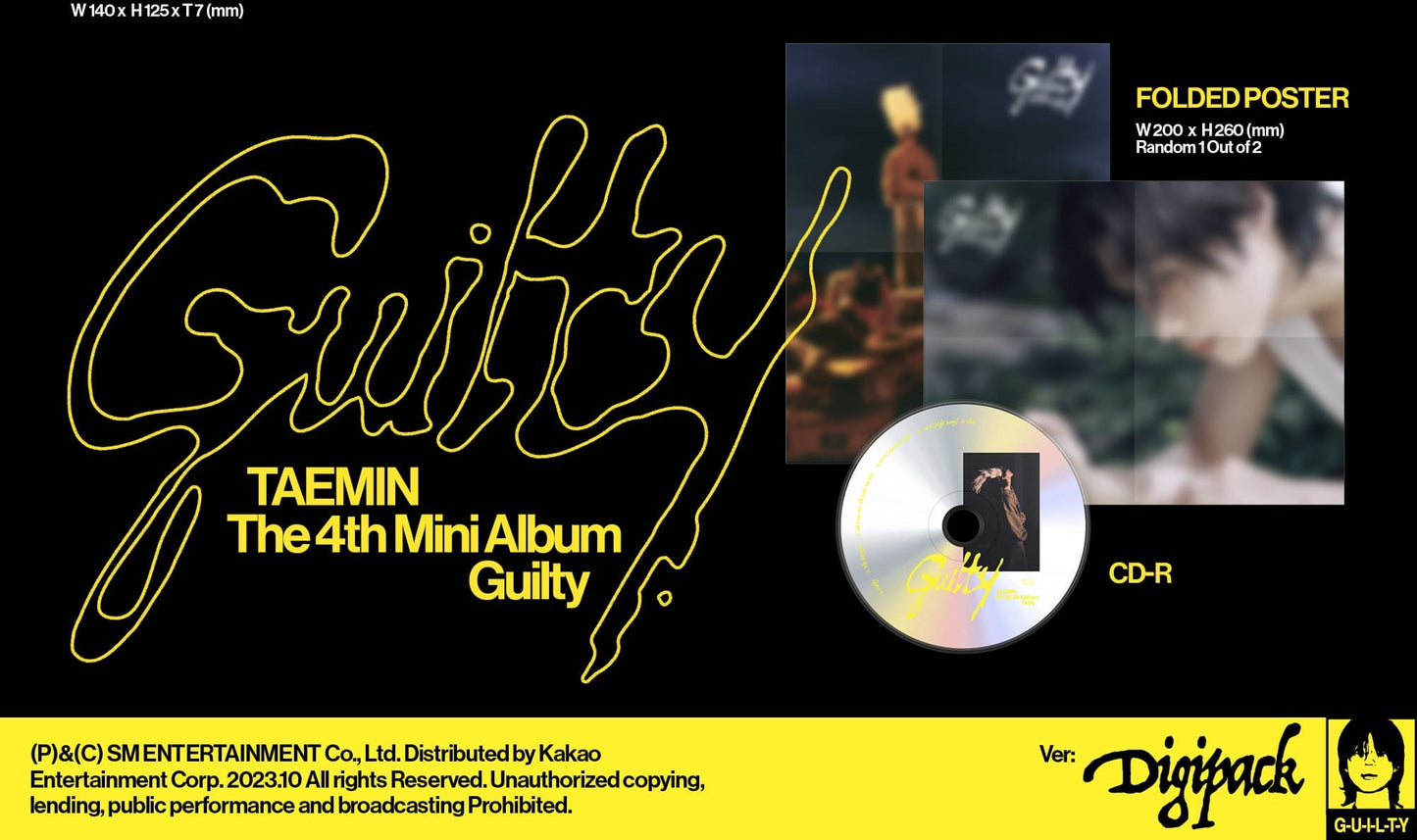TAEMIN (SHINee) Mini Album Vol. 4 – Guilty (Digipack Ver.)