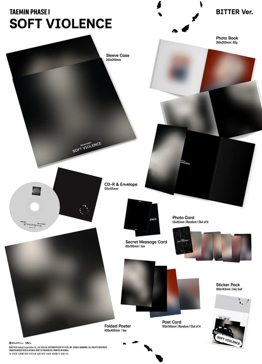 PRE-ORDER: TAEMIN Album - PHASE I : Soft Violence (Random Ver.)