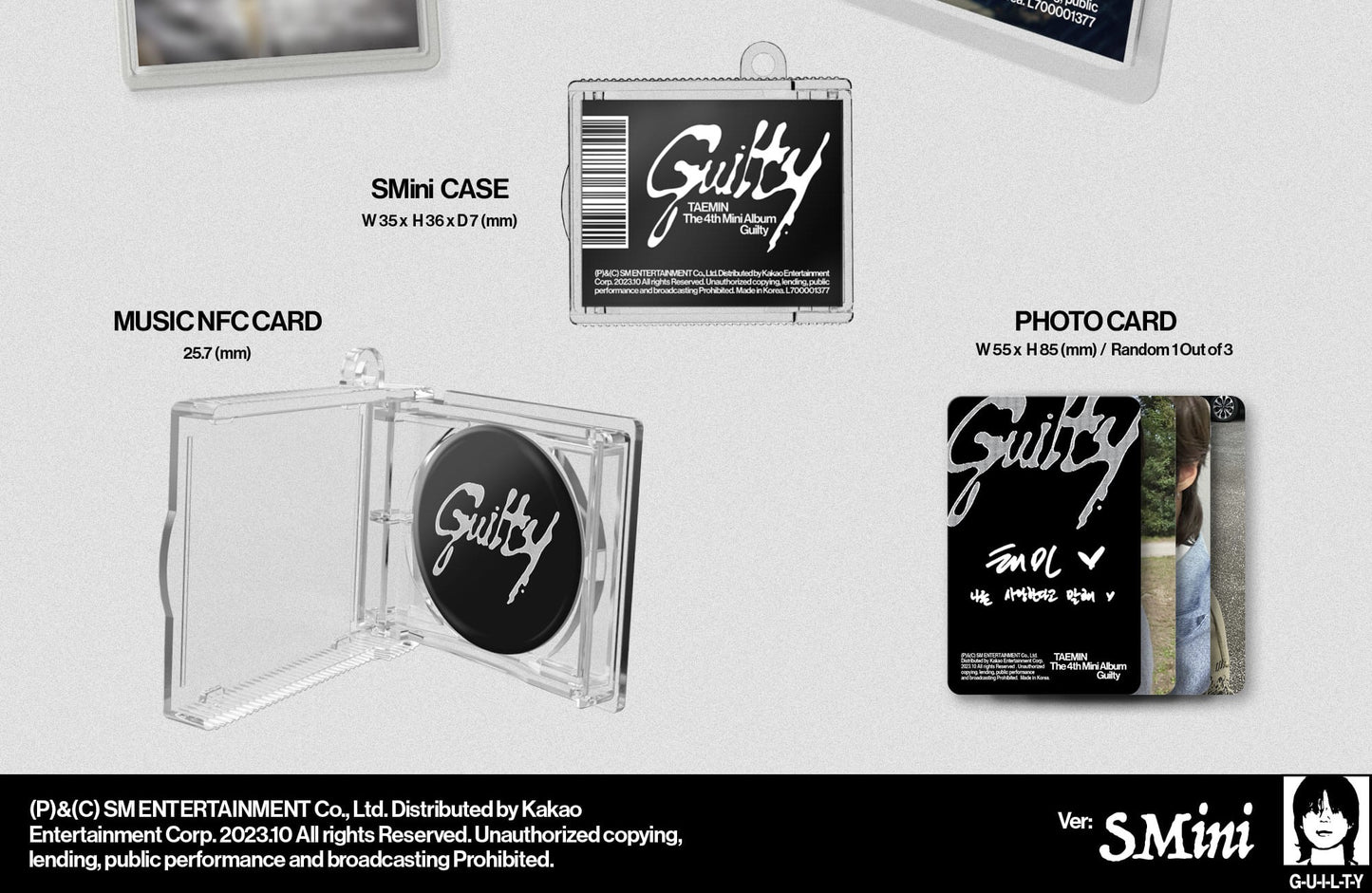 TAEMIN (SHINee) Mini Album Vol. 4 – Guilty (SMini Ver.)