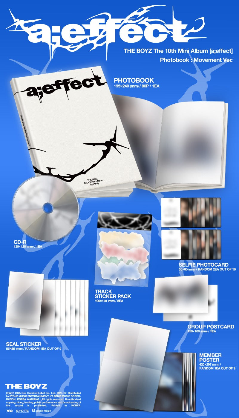 THE BOYZ The 10th Mini Album – a;effect (Random)