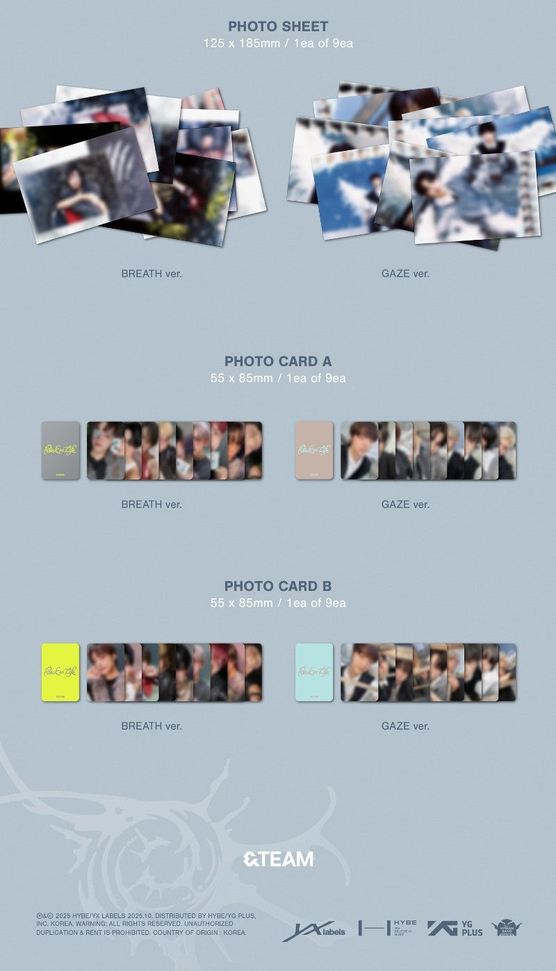 &TEAM – KR 1st Mini Album - Back to Life (Random)
