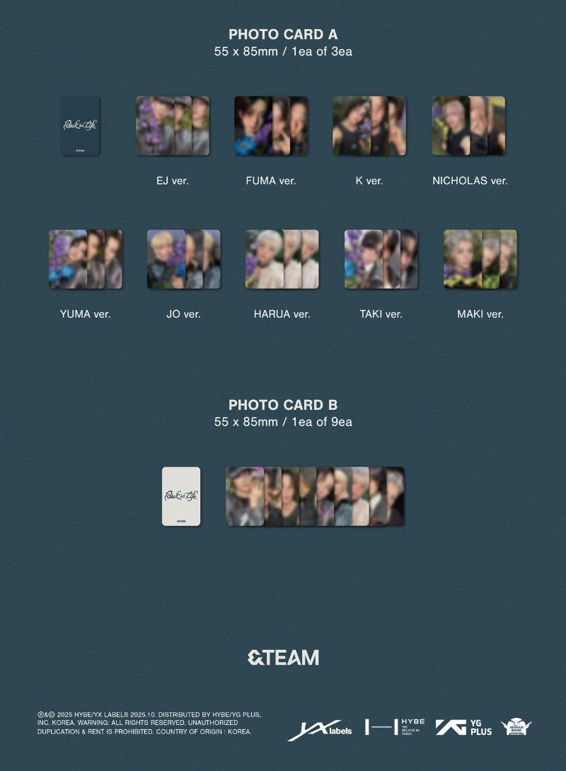 &TEAM – KR 1st Mini Album - Back to Life (ROAR Ver.) (Random)