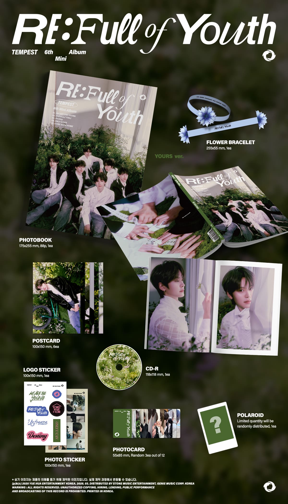TEMPEST 6TH MINI ALBUM – RE: Full of Youth (Random)