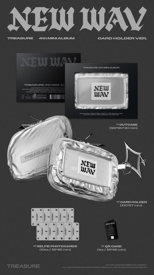 TREASURE 4th Mini Album - NEW WAV (Card Holder Ver.) (Limited Edition)