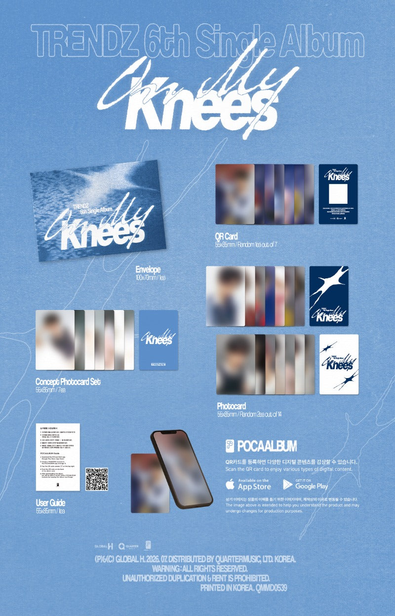 PRE-ORDER: TRENDZ 6th Single Album - On My Knees (Standard Ver. + POCA Album Ver.)