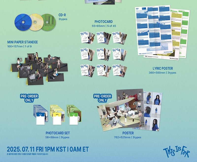 TWICE 4th Full Album – THIS IS FOR (Random)