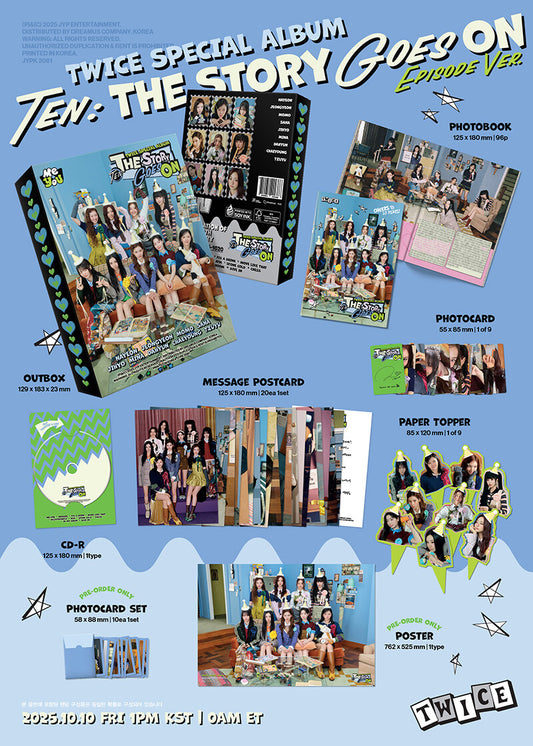 TWICE 10th Anniversary Special Album - TEN: The Story Goes On (EPISODE Ver.)