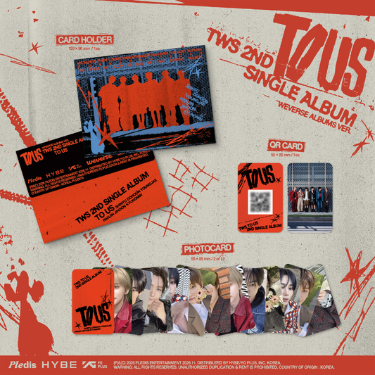 PRE-ORDER: TWS 2nd Single Album - TO US (Weverse Albums Ver.)