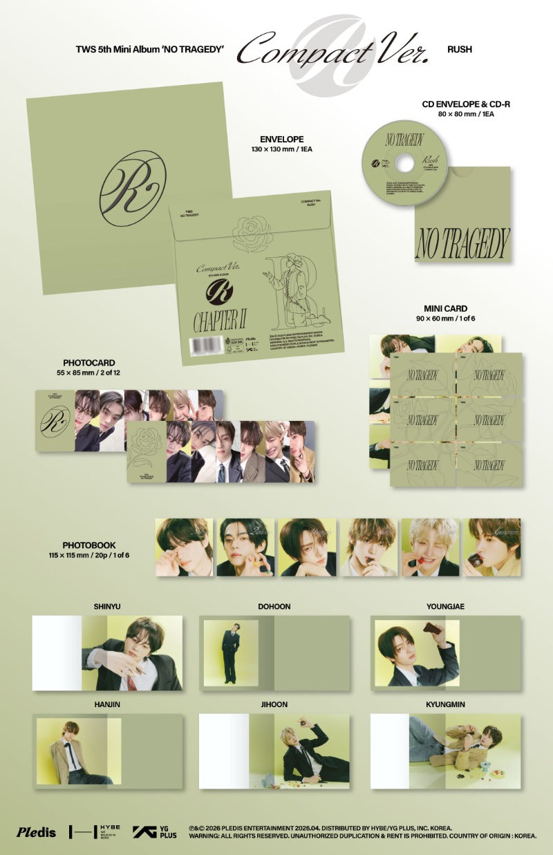 TWS 5th Mini Album - NO TRAGEDY (RUSH Ver.) (Compact) (Random)