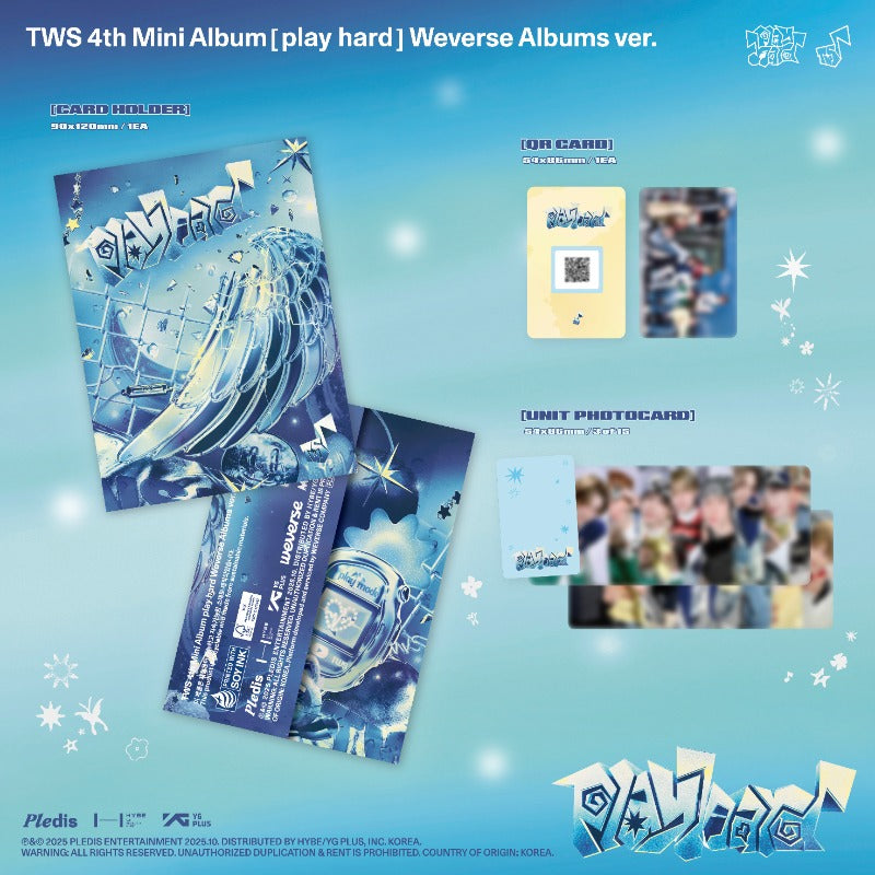 TWS 4th Mini Album - play hard (Weverse Albums Ver.)