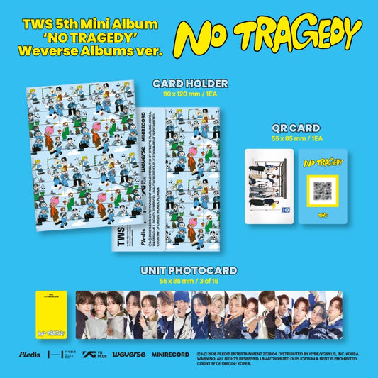 PRE-ORDER: TWS 5th Mini Album - NO TRAGEDY (Weverse Albums Ver.)