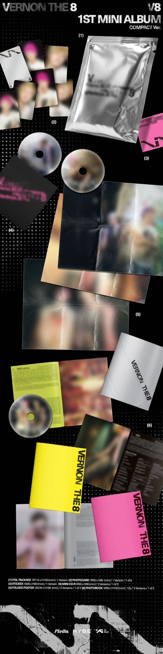 PRE-ORDER: V8 (Seventeen) 1st Mini Album - V8 (Compact Ver.)