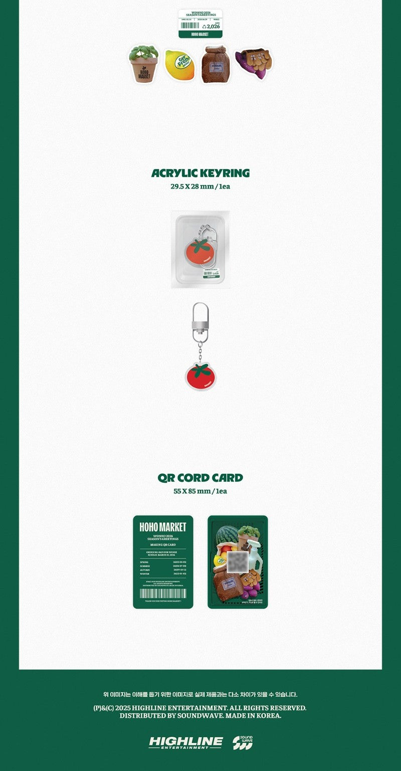 WONHO 2026 SEASON’S GREETING - HOHO MARKET