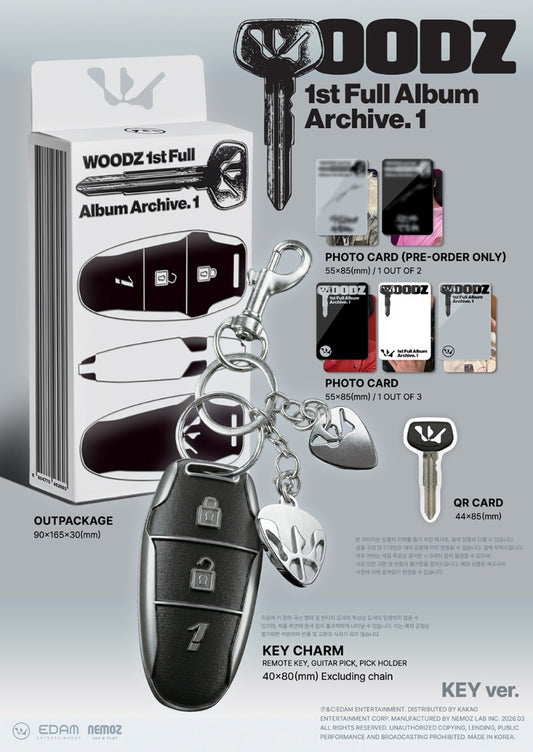 WOODZ 1st Full Album - Archive. 1 (Key Ver.) (Limited Edition)