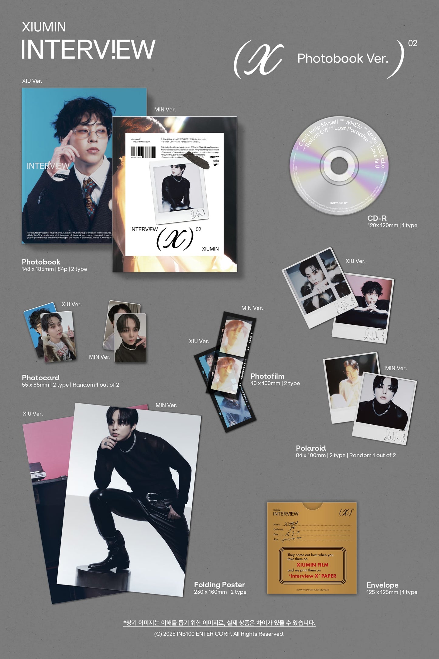 XIUMIN (EXO) The 2nd Mini Album – Interview X (Photobook Ver.)