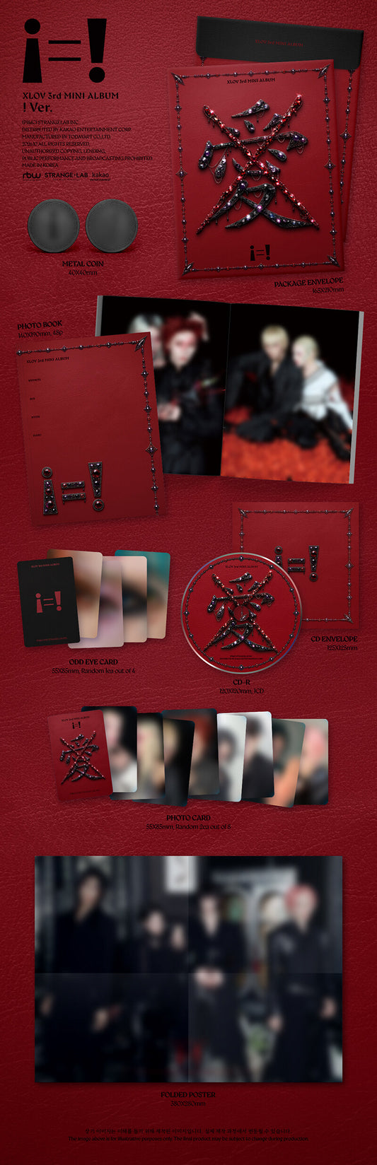 PRE-ORDER: XLOV The 3rd EP Album - i=! (! Ver.)