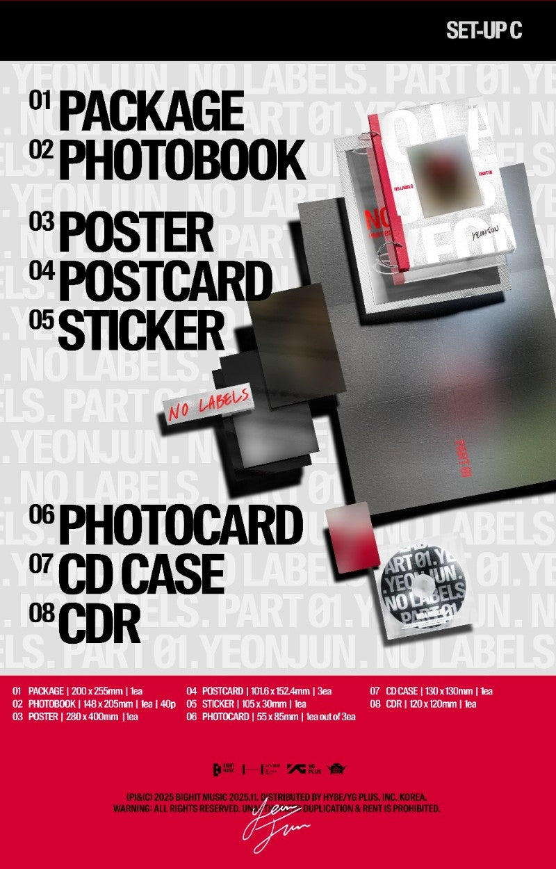 YEONJUN (TXT) 1st Mini Album - NO LABELS: PART 01 (Random)(TXT)