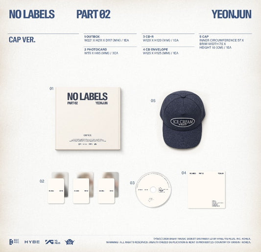 YEONJUN 2nd Mini Album - NO LABELS: PART 02 (Cap Ver.)