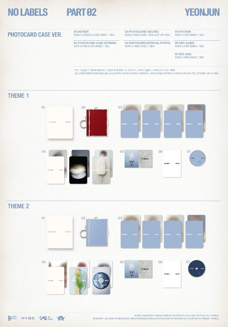 YEONJUN 2nd Mini Album - NO LABELS: PART 02 (Photocard Case Ver.) (Random)