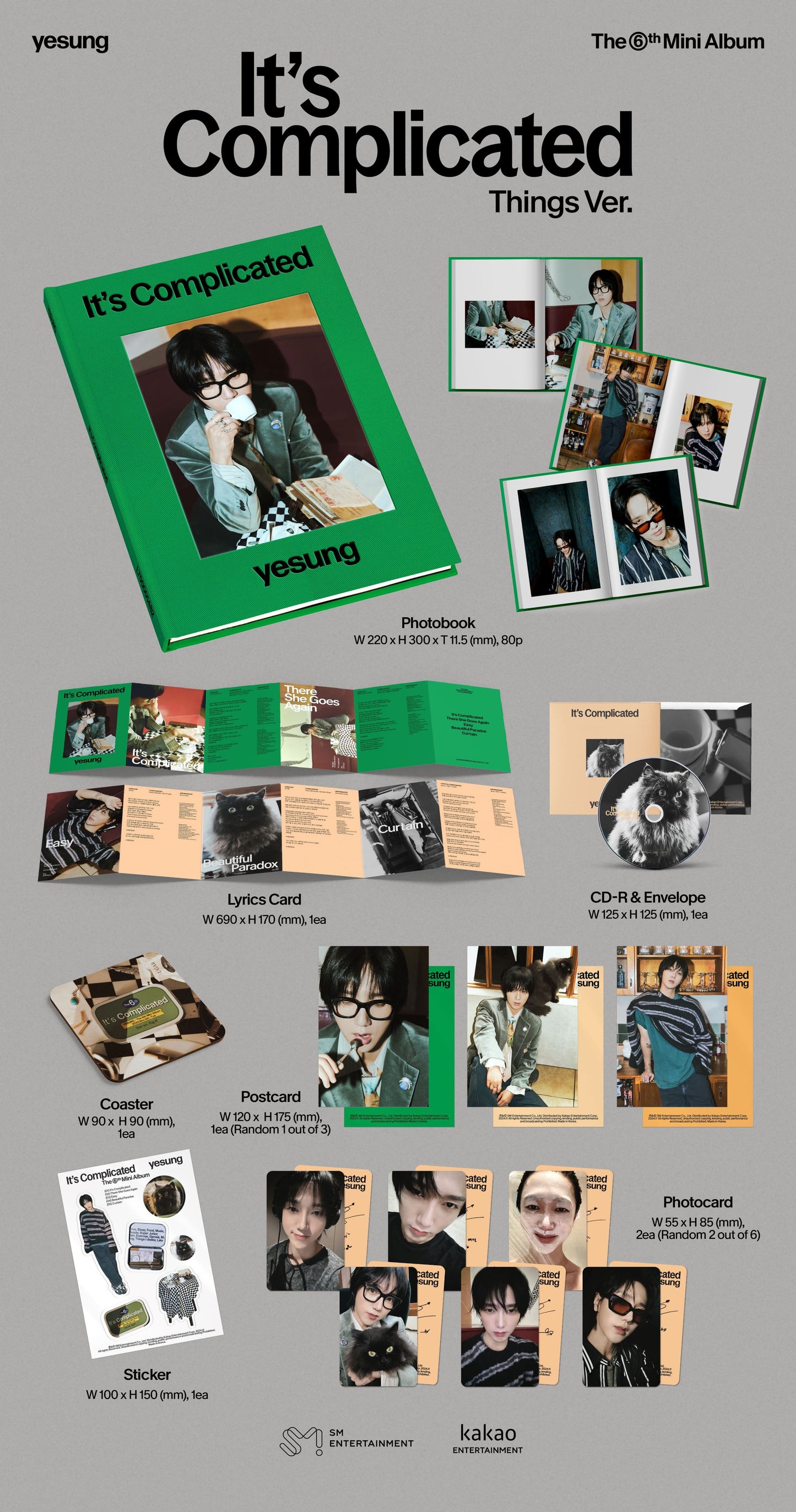 YESUNG The 6th Mini Album – It’s Complicated (Things Ver.)