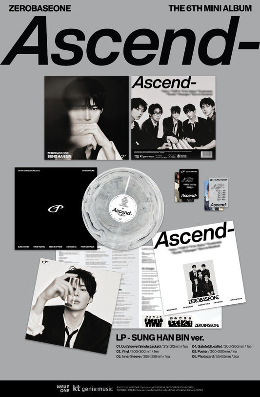 ZEROBASEONE The 6th Mini Album - Ascend- (LP Ver.) (Random) (Limited Edition)