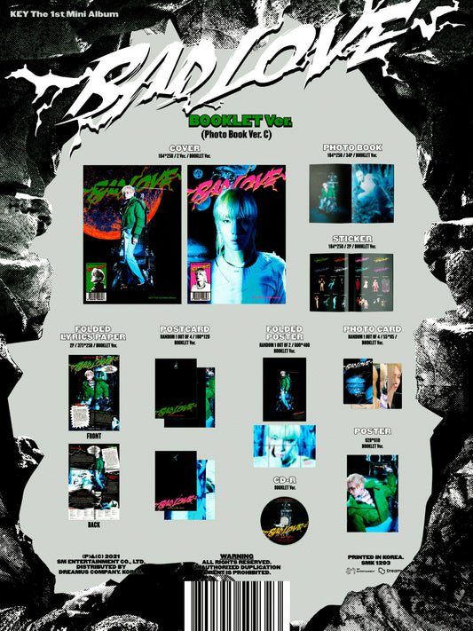 KEY Mini Album Vol. 1 - BAD LOVE (BOOKLET Ver.) (Random)