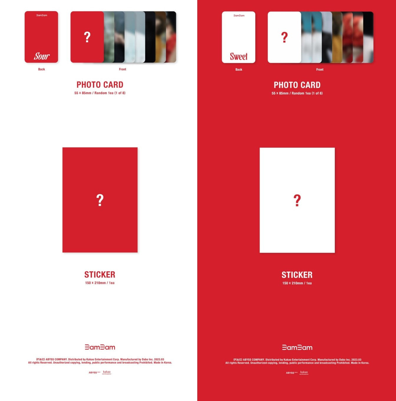 BamBam Album Vol. 1 - Sour & Sweet (Random)