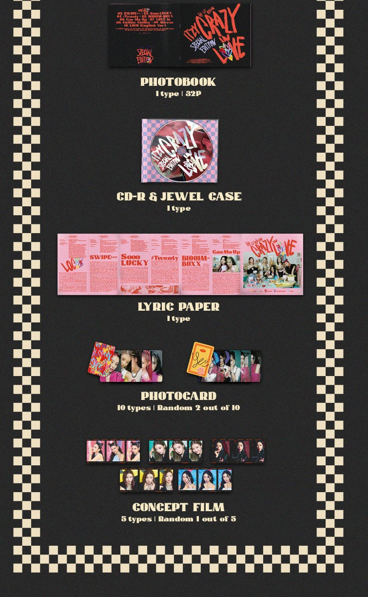 ITZY Album Vol. 1 - CRAZY IN LOVE (Special Edition) (JEWEL CASE Ver.)