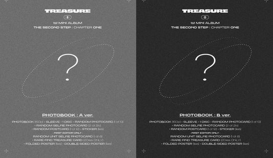 TREASURE Mini Album Vol. 1 - THE SECOND STEP : CHAPTER ONE (PHOTOBOOK Ver.) (Random)