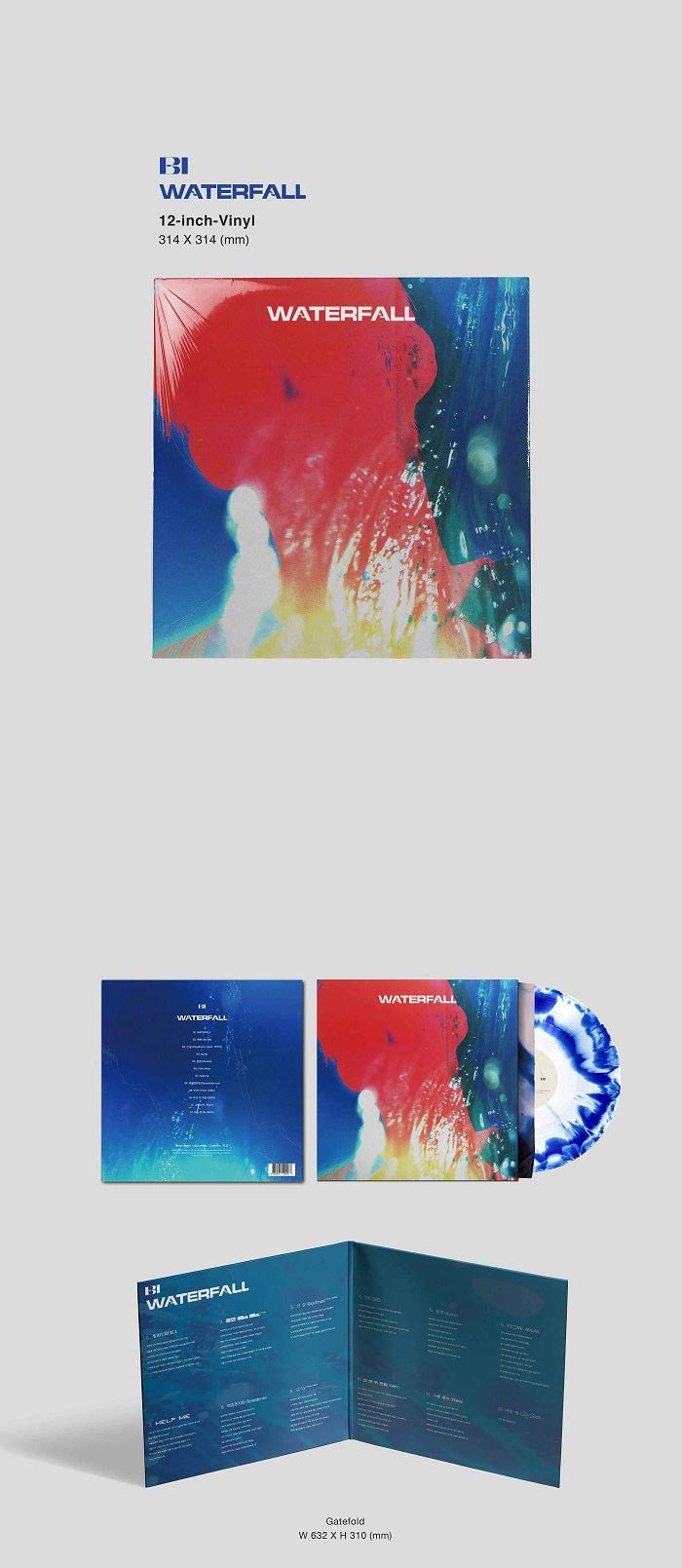 B.I - 1st Full Album [WATERFALL] (LP Ver.) – K-Pop Stop NZ