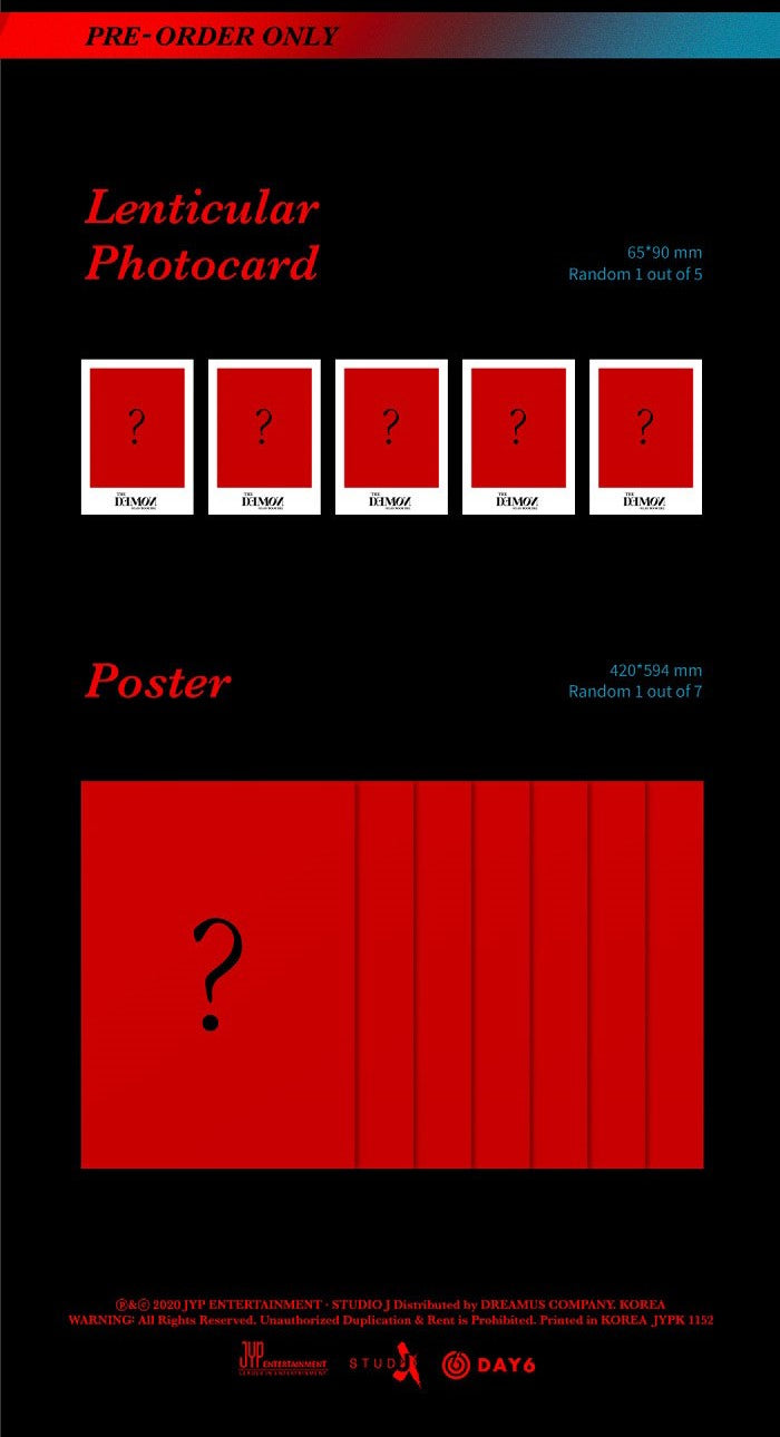 DAY6 Mini Album Vol. 6 - The Book of Us : The Demon (Random)