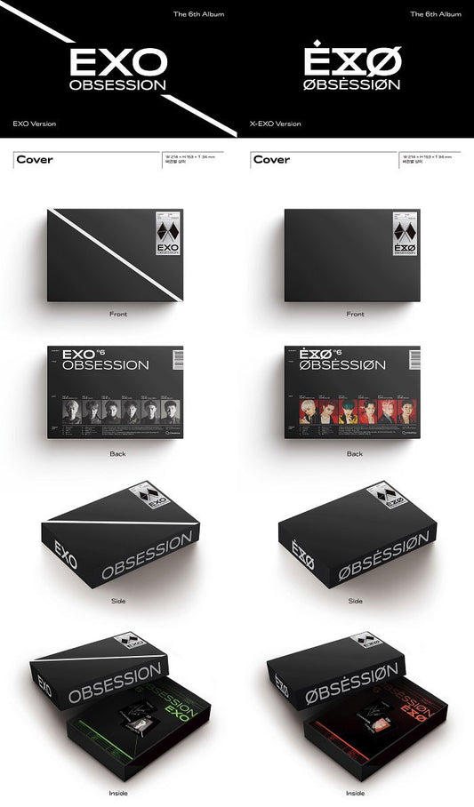 EXO Album Vol. 6 - OBSESSION (EXO & X-EXO Ver.) (Random)