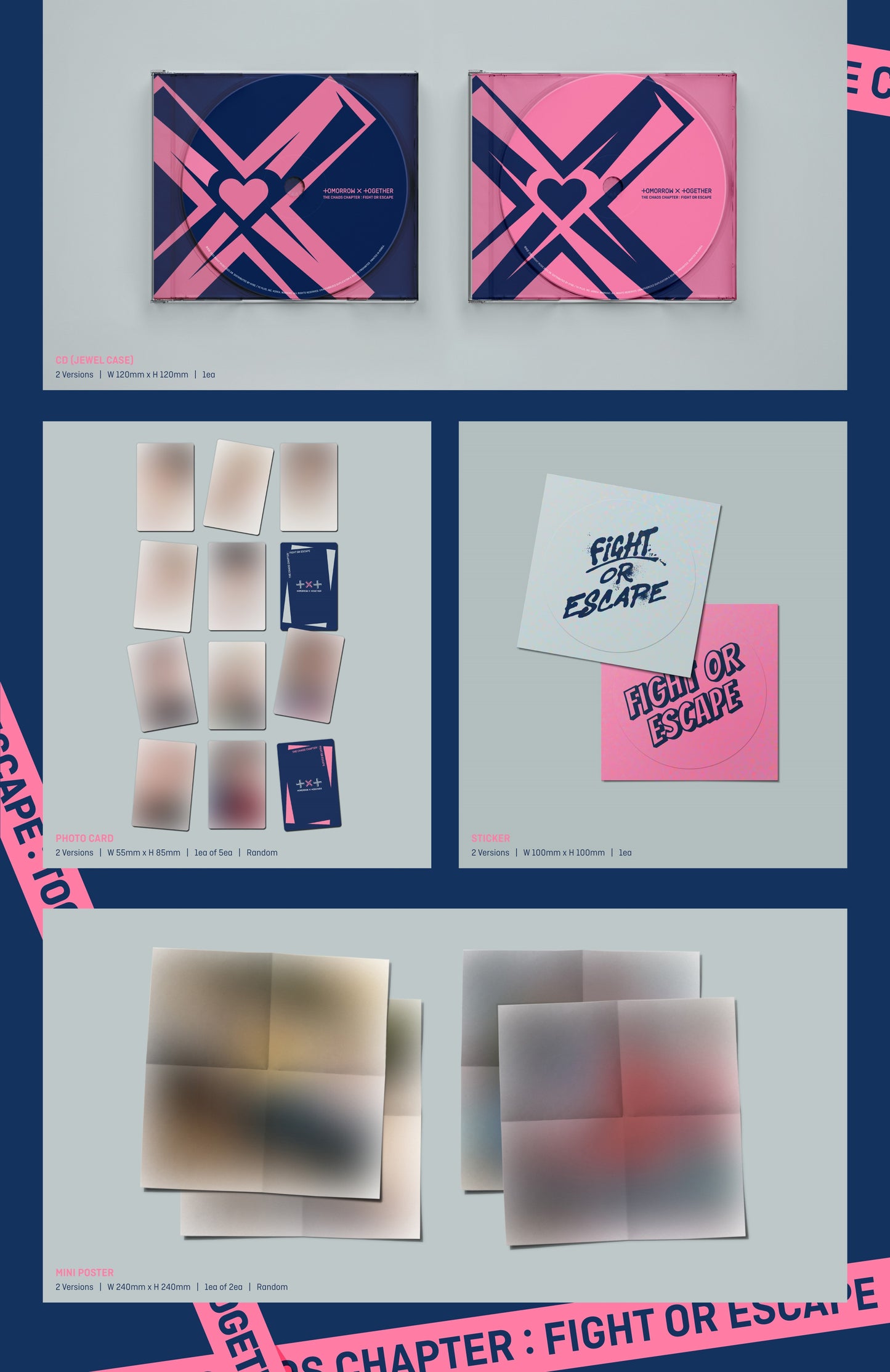 TXT - The Chaos Chapter : FIGHT OR ESCAPE (TOGETHER Ver.) (Random)