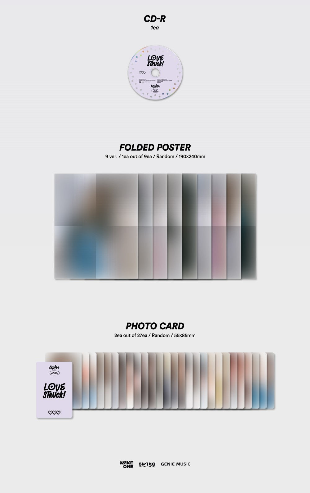Kep1er Mini Album Vol. 4 - LOVESTRUCK! (DIGIPACK Ver.) (Random)