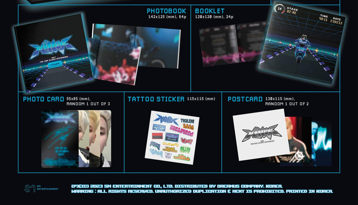 KEY Album Vol. 2 (Repackage) - Killer (CRT Ver.)