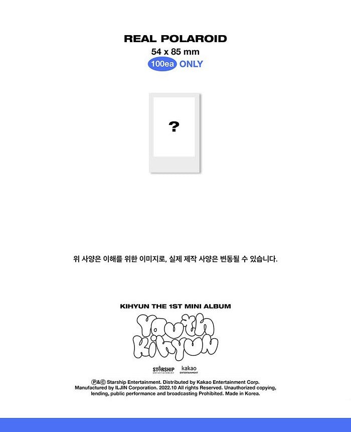 KIHYUN Mini Album Vol. 1 - YOUTH (Random)