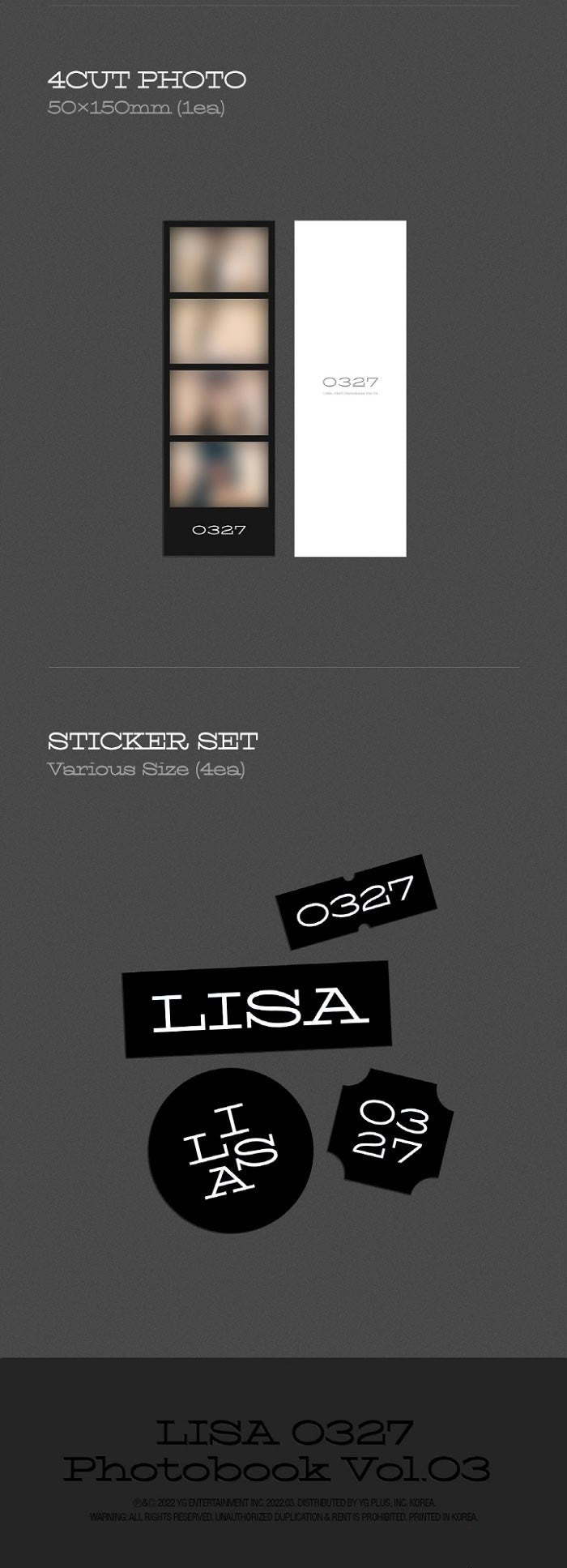 LISA PHOTOBOOK - 0327 (VOL.3)