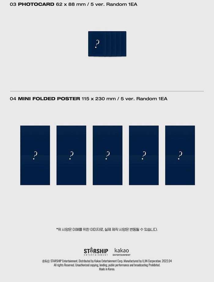 MONSTA X Mini Album Vol. 11 - SHAPE of LOVE (Jewel Ver.) (Random)