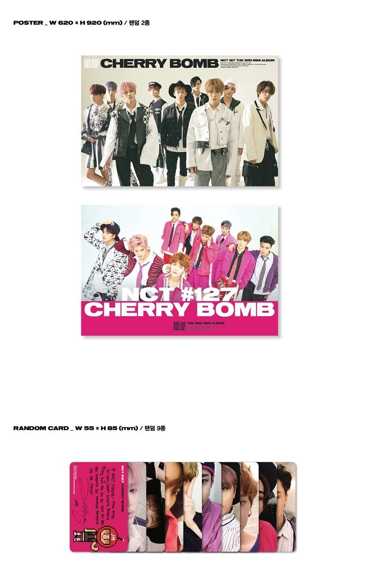 NCT 127 Mini Album Vol. 2 - CHERRY BOMB (Reprint)