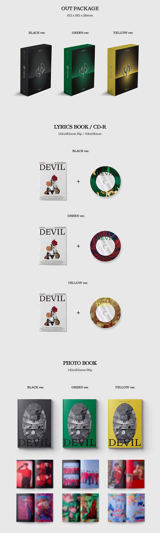 ONEUS 1st Album - DEVIL (Random)