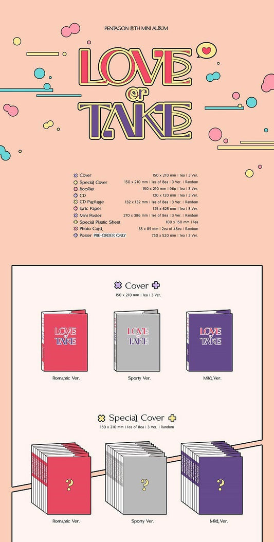 PENTAGON Mini Album Vol. 11 - LOVE or TAKE