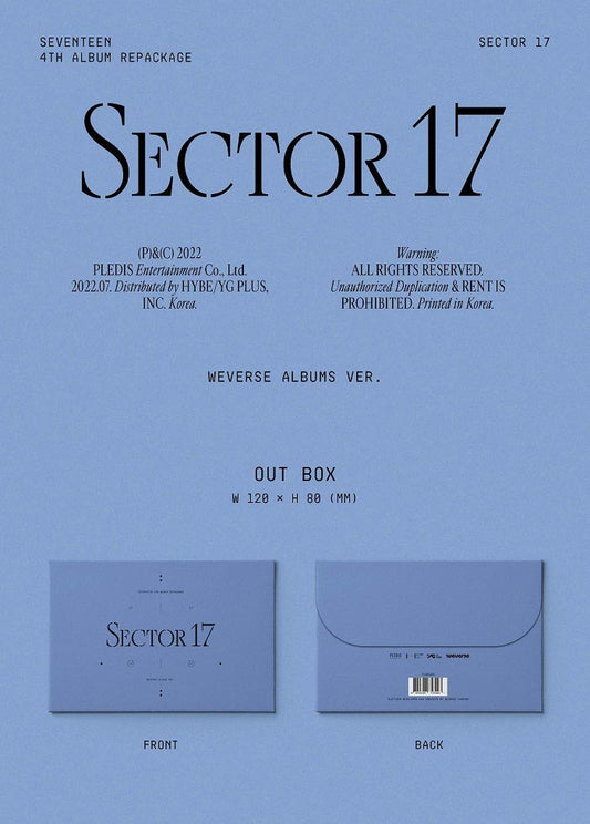Seventeen Album Vol. 4 (Repackage) - SECTOR 17 (Weverse Albums Ver.)