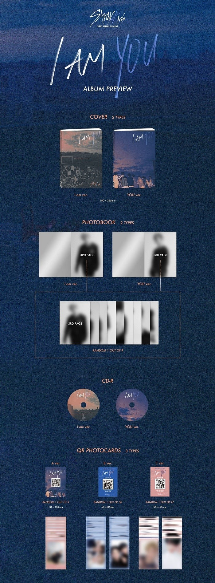 Stray Kids 3rd Mini Album - I am YOU (Random)