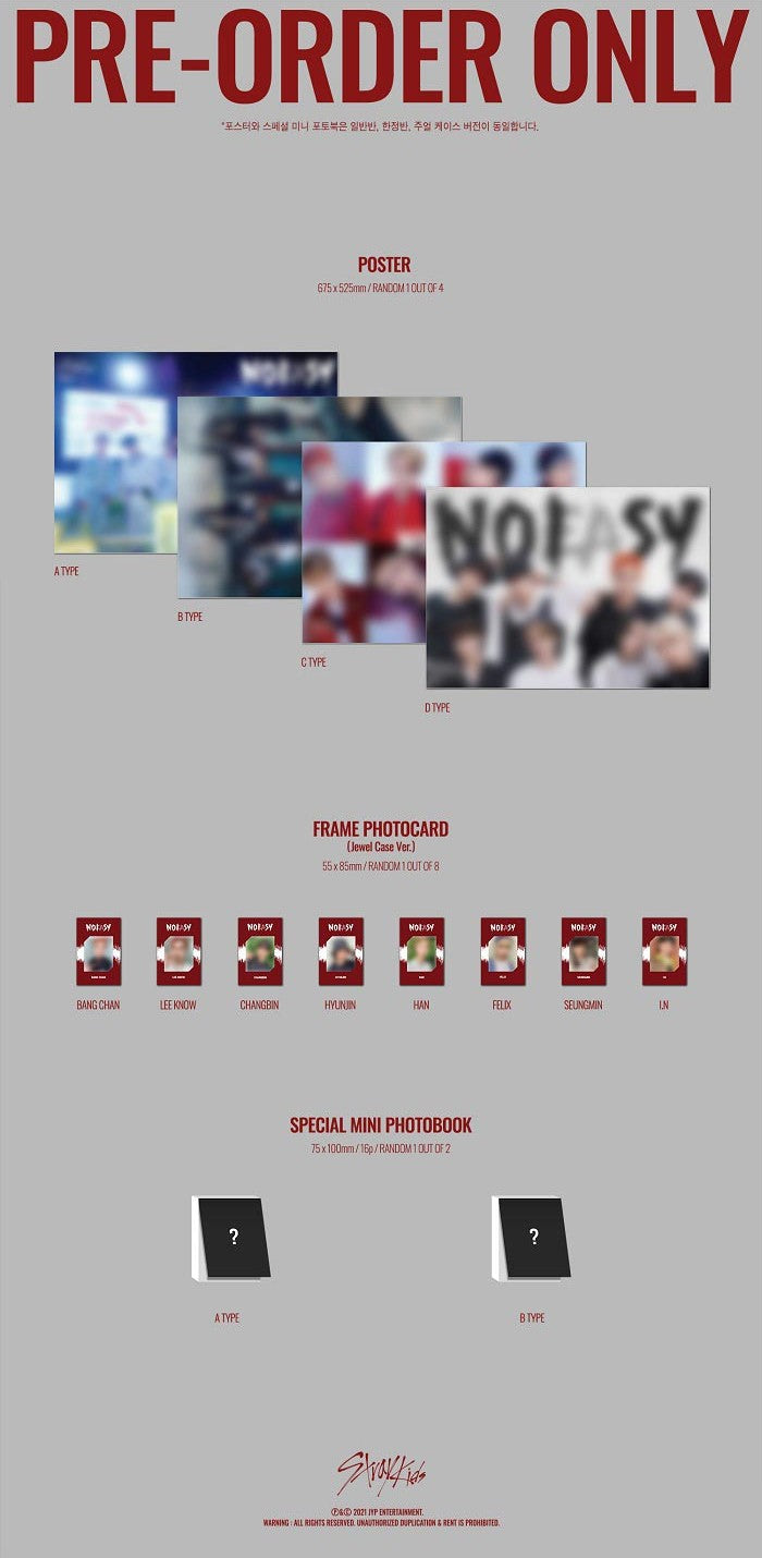 Stray Kids Album Vol. 2 - NOEASY (Jewel Case Ver.) (Random)