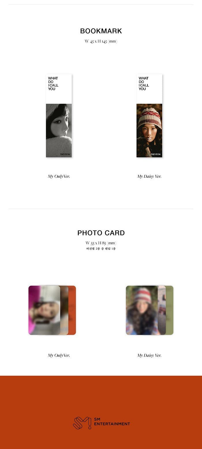 TAEYEON Mini Album Vol. 4 - What Do I Call You (Random)