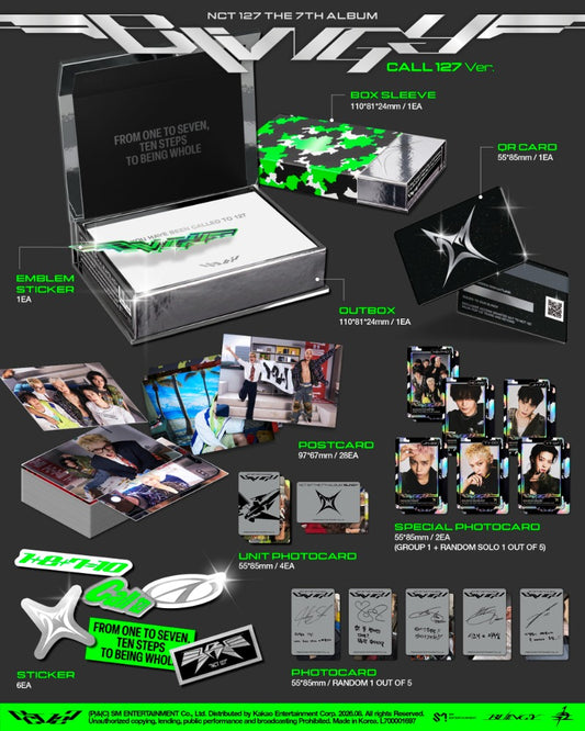 PRE-ORDER: NCT 127 The 7th Album - BLINGY (CALL 127 Ver.) (Smart Album)