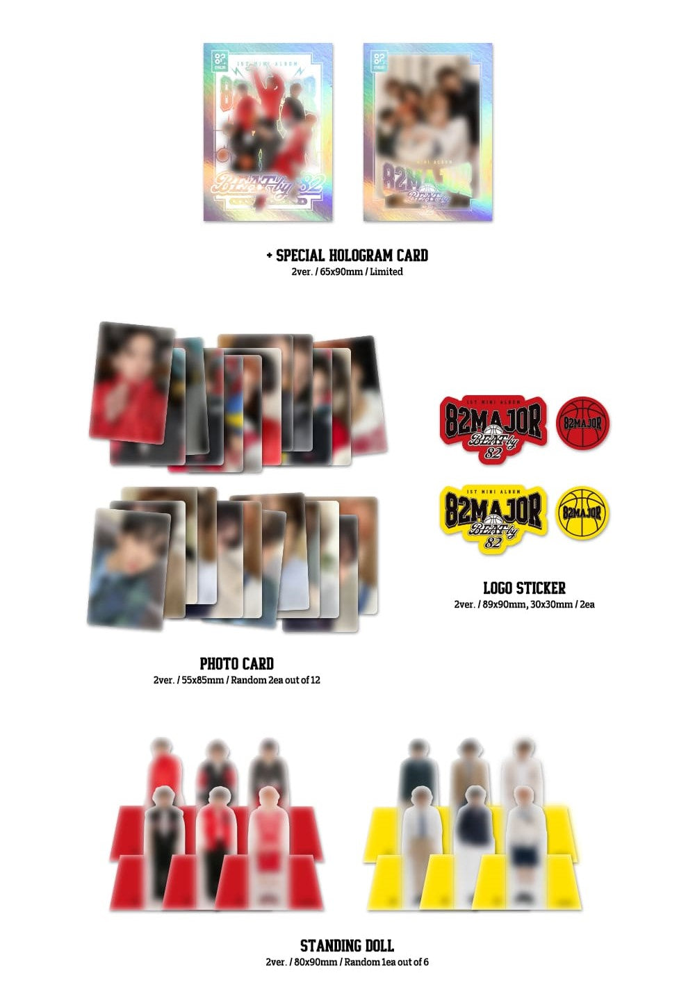 82MAJOR 1ST MINI ALBUM – BEAT by 82 (Random)