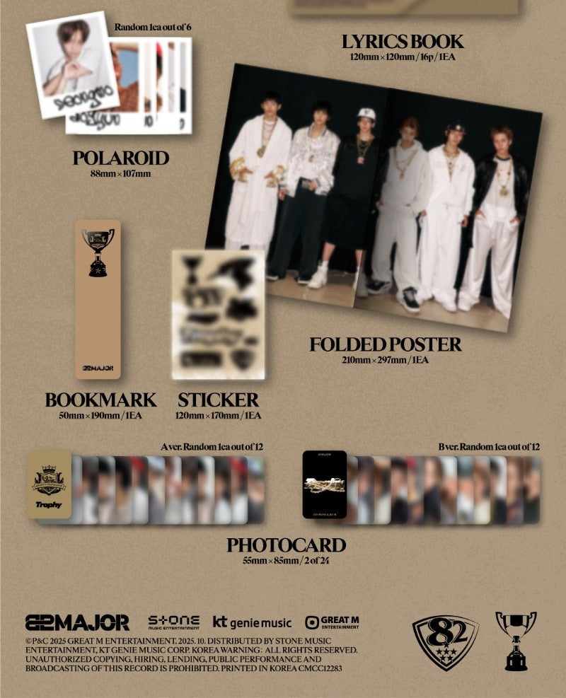 82MAJOR 4th Mini Album - Trophy (Classic Ver.)
