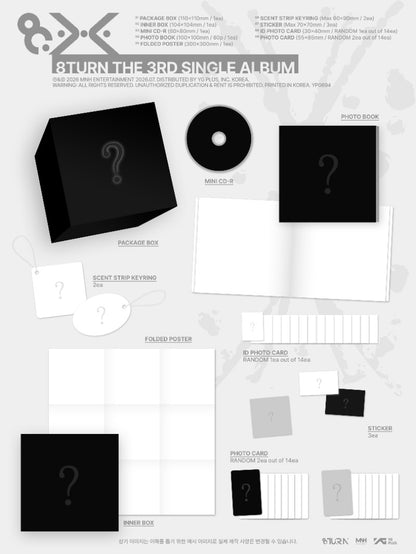 PRE-ORDER: 8TURN The 3rd Single Album - 8.X