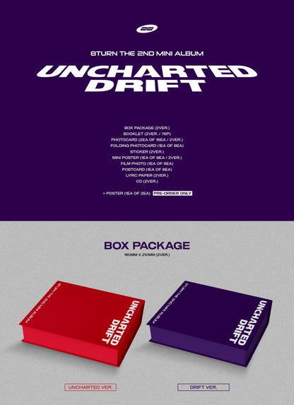 8TURN Mini Album Vol. 2 - UNCHARTED DRIFT (Random)